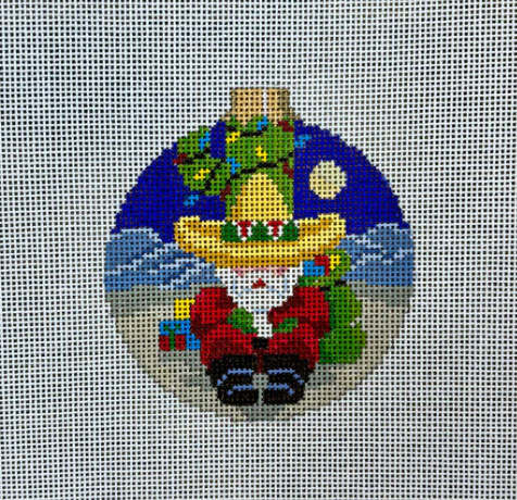 Santa Resting on Cactus