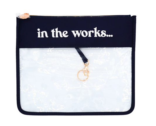Tiny In the Works Project Bag Navy