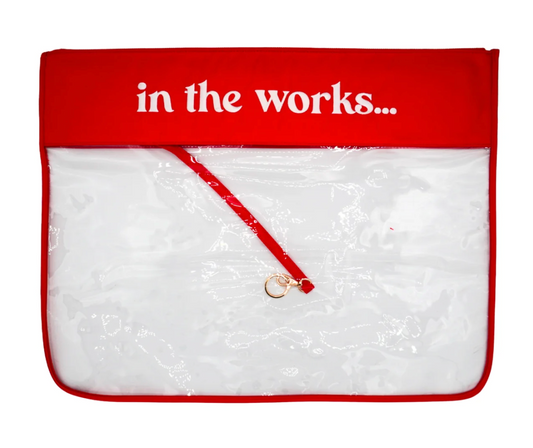 Extra Large In The Works Project Bag Cherry