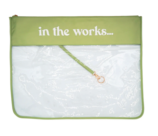 Extra Large In The Works Project Bag Sage