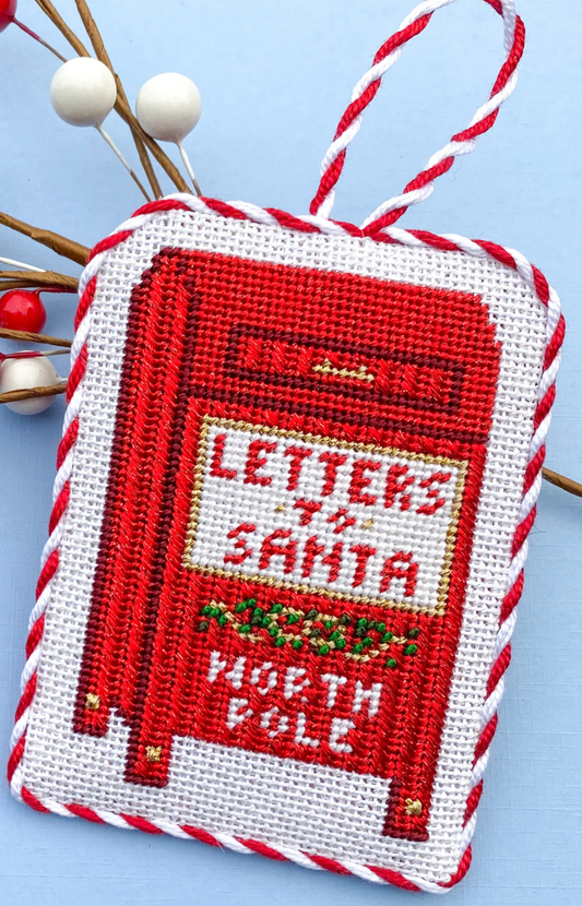 Letters to Santa Mailbox Needlepoint Canvas