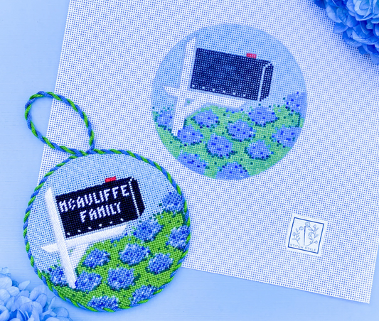 Mailbox Round with Stitch Guide (Hydrangea)
