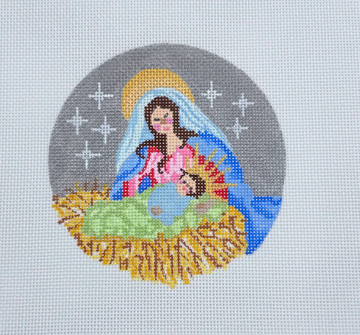 Mother and Child Round Ornament
