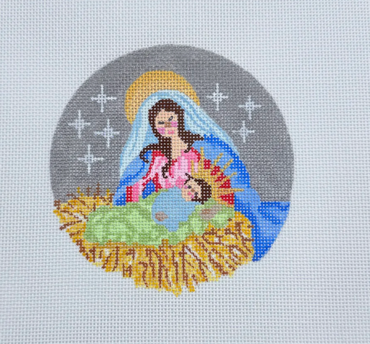 Mother and Child Round Ornament