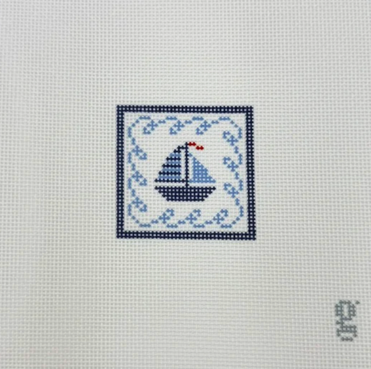 Mini Sailboat Printed Canvas