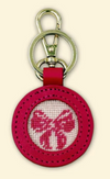 Pink Bow Self Finishing Key Fob