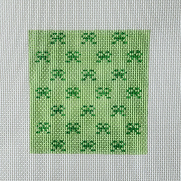 Green Bow Square Coaster