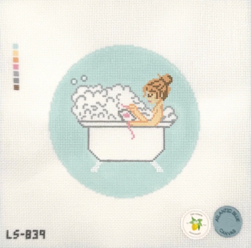 Bathtub Needlepointing