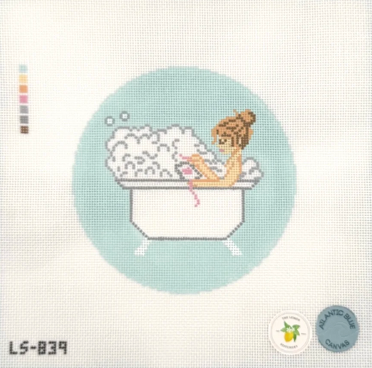 Bathtub Needlepointing