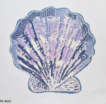 Purple Scallop Pillow