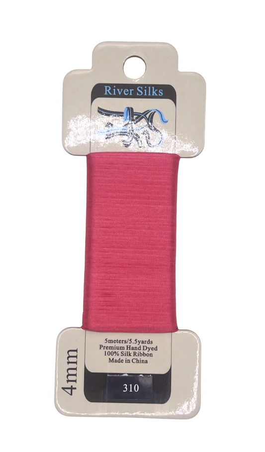 River Silks 4mm 310 Claret Red
