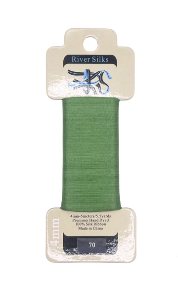 River Silks 4mm 070 Stone Green