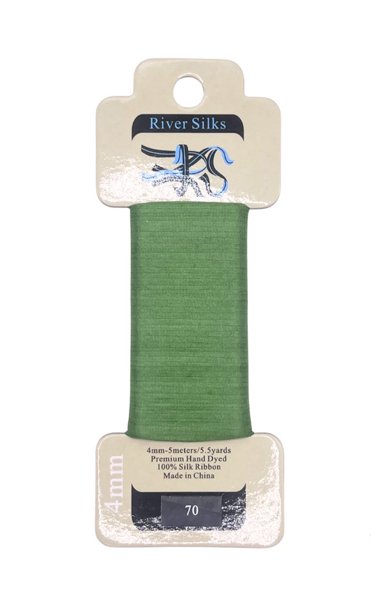 River Silks 4mm 070 Stone Green