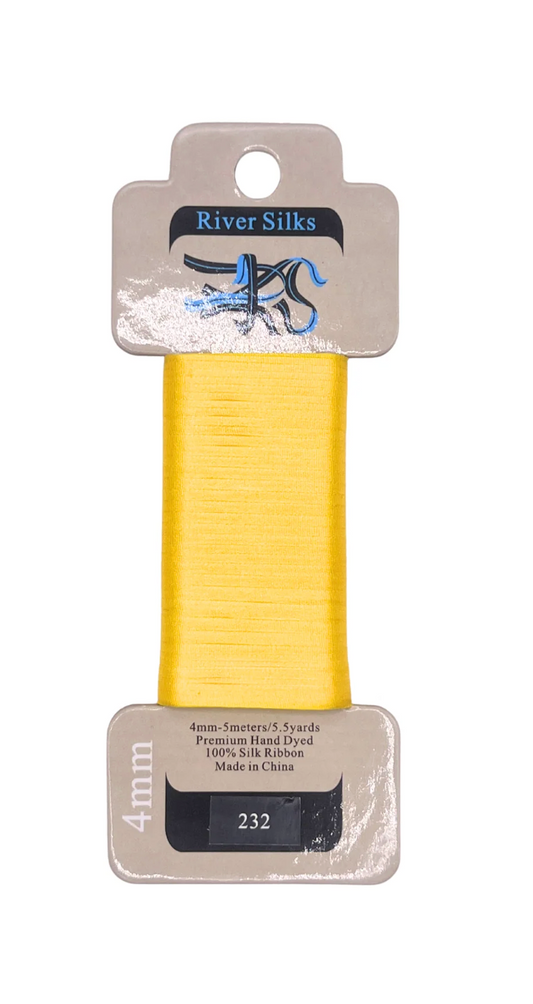 River Silks 4mm 232 Vibrant Yellow
