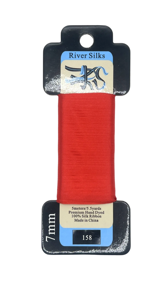 River Silks 7mm 158 Chinese Red