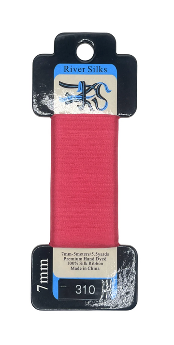 River Silks 7mm 310 Claret Red