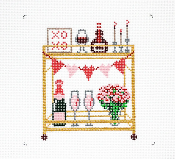 Valentine's Day Bar Cart