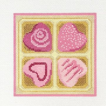 4 Piece Pink Heart Box