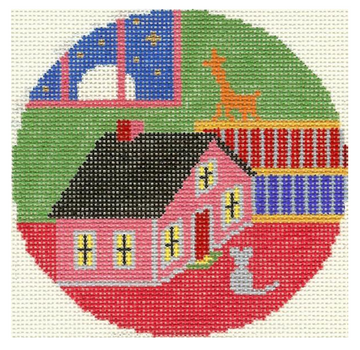 Toy House & Mouse Ornament (Goodnight Moon)