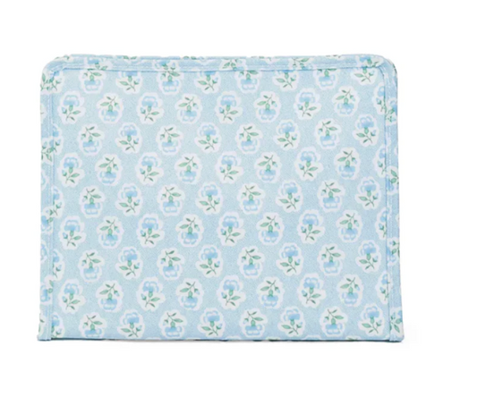 Roadie Large Zip Bag TRVL Petite Fleur Blue