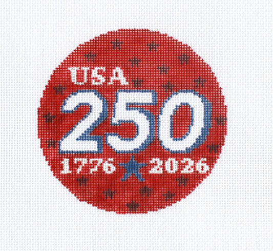 USA Red 250 1776-2026 Round