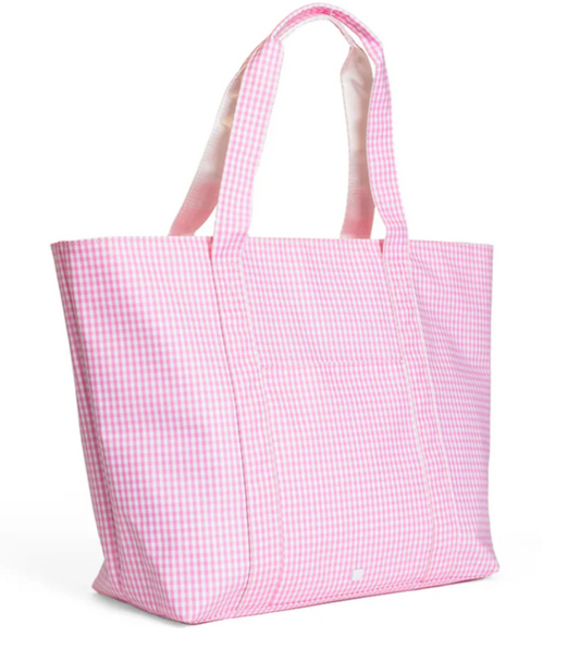 TRVL Jumbo Tote Pink Gingham