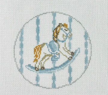 Blue Rocking Horse Round