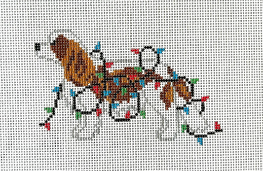 Christmas Lights Cavalier Spaniel