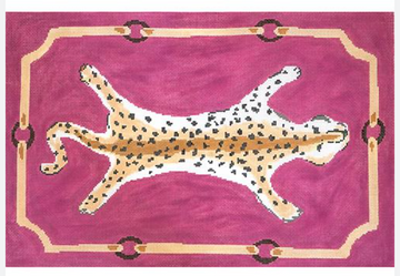 Leopard Pillow on Pink