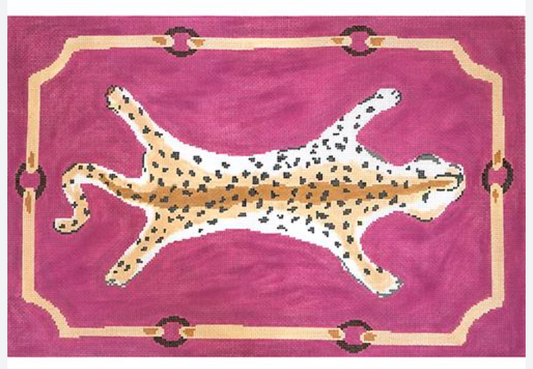 Leopard Pillow on Pink