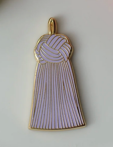 Lavender French Knot Tassel Needleminder