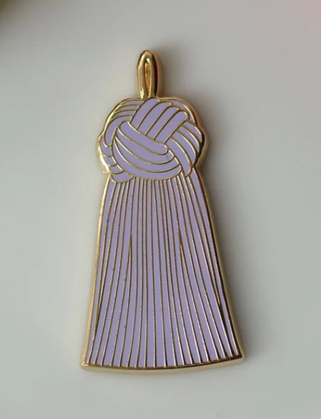 Lavender French Knot Tassel Needleminder