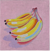 Bananas with Purple Background