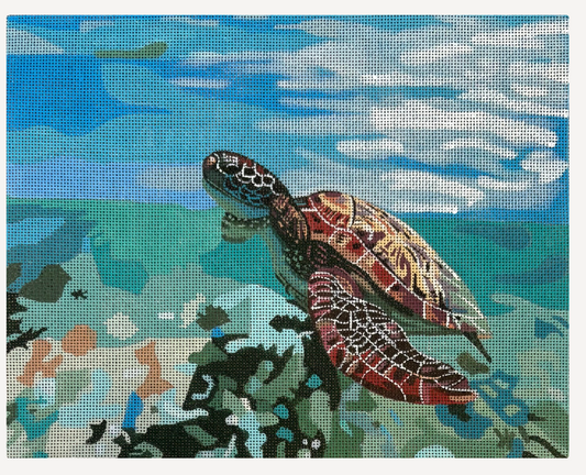 Sea Turtle Facing Left
