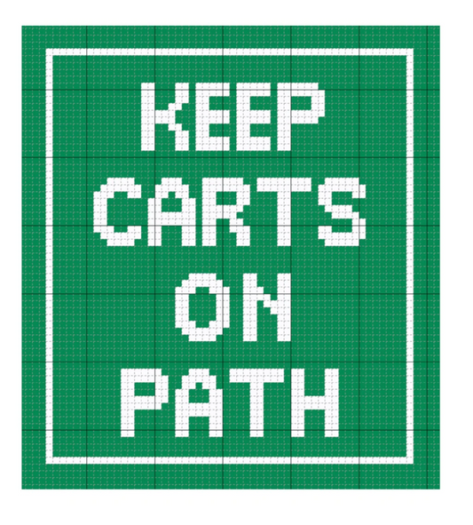 Keep Carts on Path