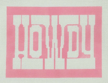Pink Howdy Sign Large