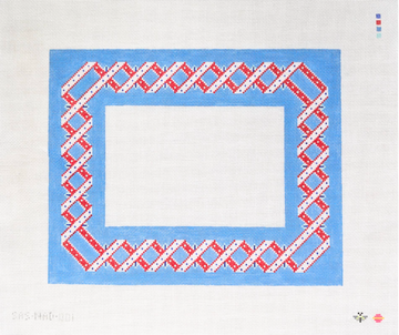 Woven Ribbon Frame - Red, White, & Blue (Trunk Show)