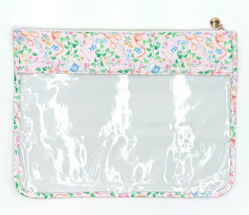 Small Needlepoint Print Project Bag