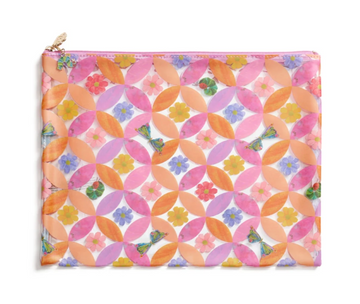 Circle Leaf Flower/Butterfly PVC Project Bag