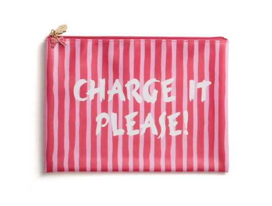 Charge it Please Opaque PVC Project Bag