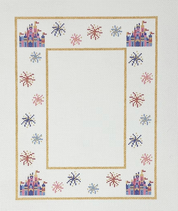 Castle with Fireworks Picture Frame
