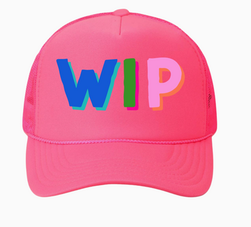 WIP Hat Pink Colorful