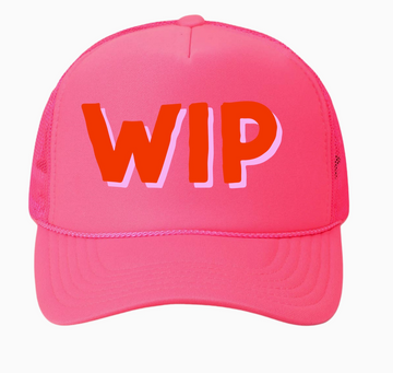 WIP Hat Pink with Coral