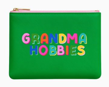 Green Grandma Hobbies Zip Pouch