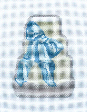 Wedding Cake Blue Bow