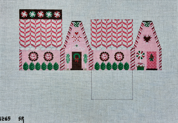 Peppermint 3D Gingerbread House (Trunk Show)