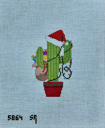 Santa Cactus Ornament (Trunk Show)