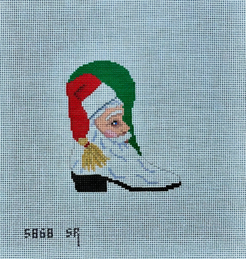 Santa Face Cowboy Boot 18 mesh (Trunk Show)
