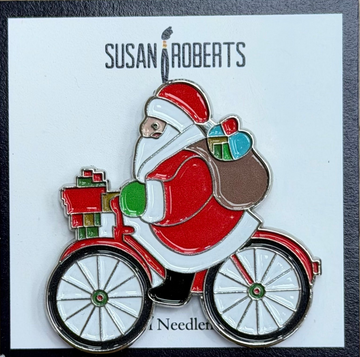 Santa Biking Needleminder (Trunk Show)