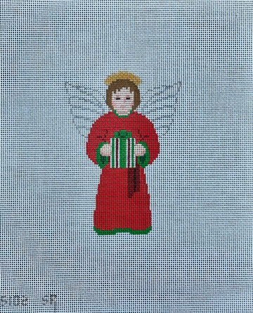Boy Angel with Present, Red (Trunk Show)